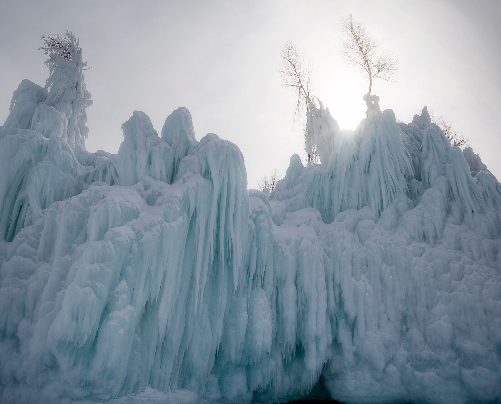 ice formations in the apostle islands national lakeshore